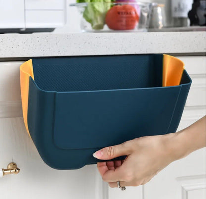 Mini Hanging Trash Can for Cabinet Door - Collapsible under Sink Garbage Bin