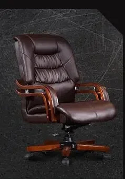 The Boss Chair Is Real Leather. the Home Can Be Massaged Leather Big Class Chair Seat. Computer Chair..