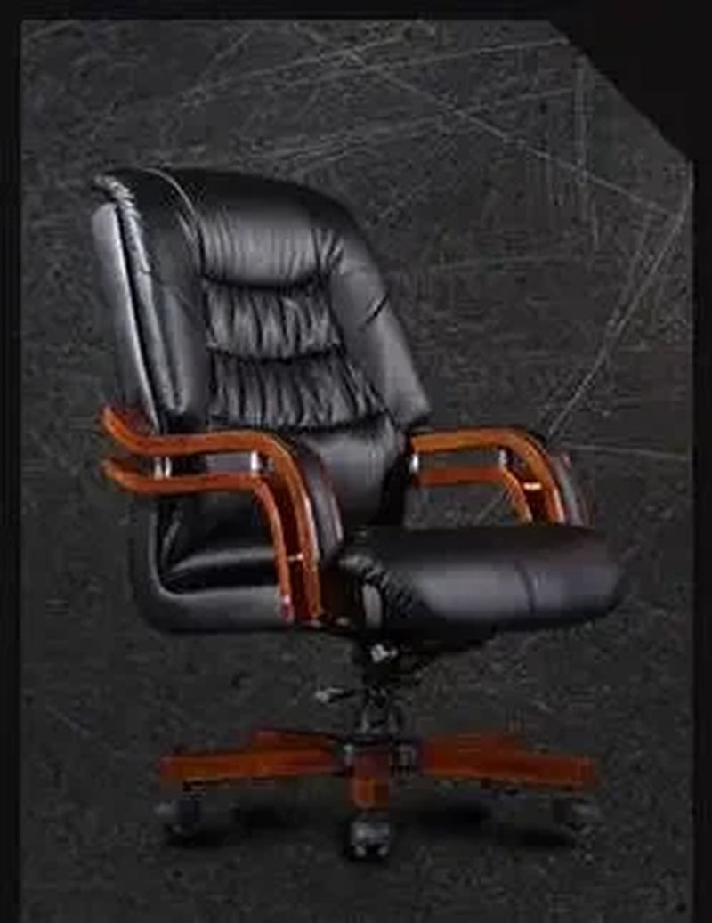 The Boss Chair Is Real Leather. the Home Can Be Massaged Leather Big Class Chair Seat. Computer Chair..