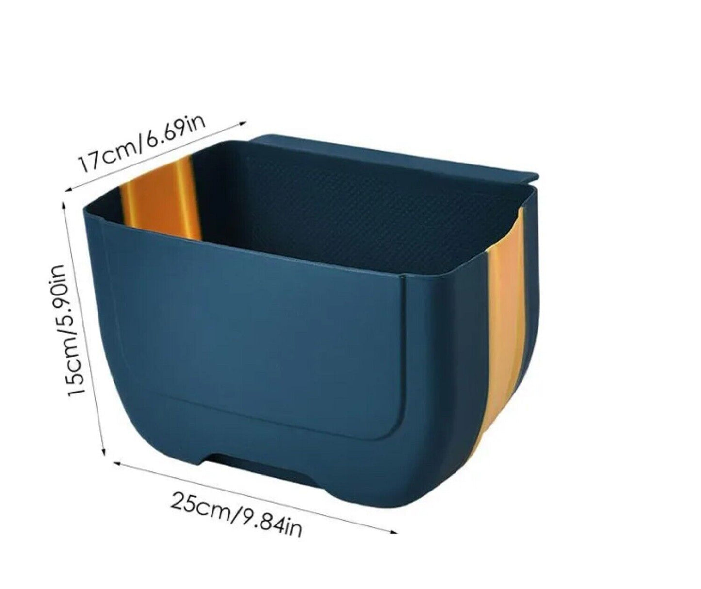 Mini Hanging Trash Can for Cabinet Door - Collapsible under Sink Garbage Bin