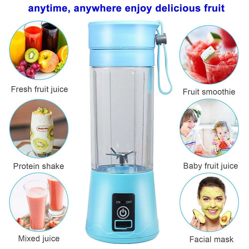 Mini Juicer USB Rechargeable Electric Juicer Bottle Fruit Blender Mixer