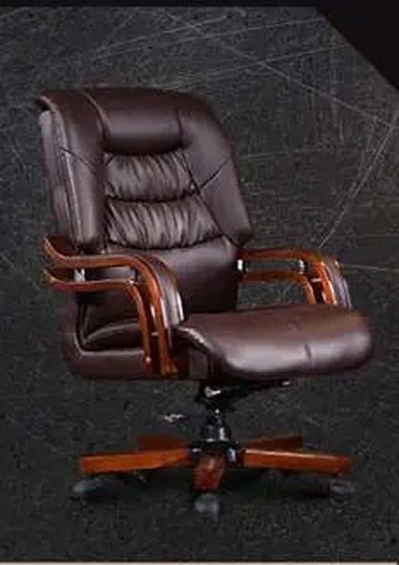 The Boss Chair Is Real Leather. the Home Can Be Massaged Leather Big Class Chair Seat. Computer Chair..